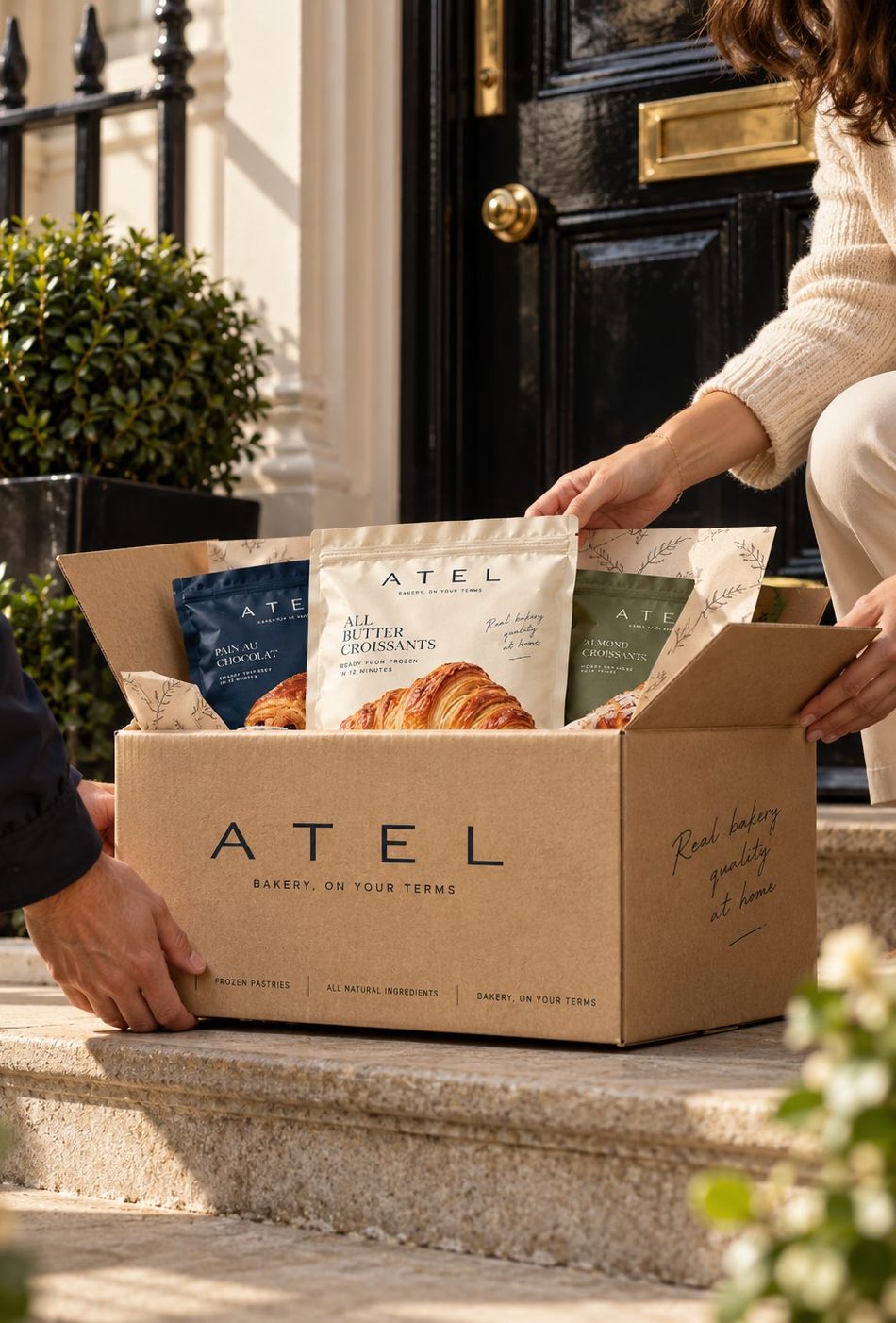 An ATEL frozen delivery box being packed